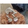 Image 5 : Dolphin Pendant w/ MOP Inlay + Bonus Earrings