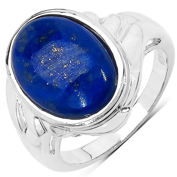 Celestial Night Sky Lapis Lazuli Ladies' Ring .925