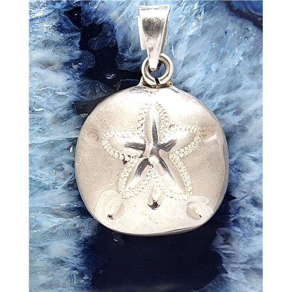 Vintage Taxco TN-49 Sterling Silver Sand Dollar Pendant