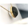 Image 6 : Reversible Labradorite & White Opal Necklace - 18K