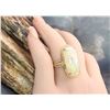 Image 3 : Ethiopian Opal and Stunning Diamond Frame Ring