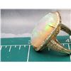 Image 8 : Ethiopian Opal and Stunning Diamond Frame Ring