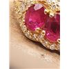 Image 5 : 3-Stone Ruby Ring — 18K Yellow Gold