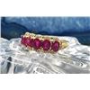 Image 1 : Fine Ruby and Diamond 5-Stone Ring