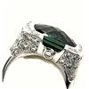 Image 10 : Glamorous Green Tourmaline and Pave Diamond Ring