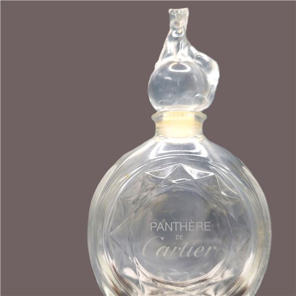VIntage Glass Cartier Pantere' Fragrance Bottle 0KAD