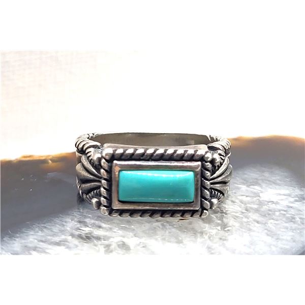 Carolyn Pollock-Relios Turquoise Stacker Ring
