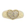 Image 1 : Classic Pave' Diamond Heart Ring