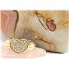 Image 4 : Classic Pave' Diamond Heart Ring