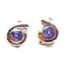 Image 1 : 14K Awareness Ribbon-Wrapped Tanzanite Earrings