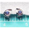 Image 4 : 14K Awareness Ribbon-Wrapped Tanzanite Earrings