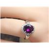 Image 1 : Bishop’s Garnet & Diamond Halo Ring