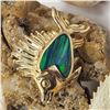 Image 5 : Smiling Sailfish Slide Pendant w/ Black Opal Inlay