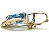 Image 5 : Large Swiss Blue Topaz Pendant/Enhancer Signed JH