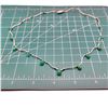 Image 12 : Briolette-Cut Emeralds & Delicate White Gold Ribbon Necklace