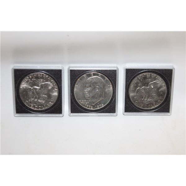 1978 IKE DOLLAR + 1972 IKE DOLLAR + 1976 US