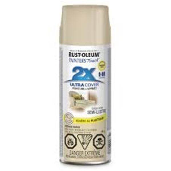NEW 3 X 340G RUST-OLEUM PAINT + PRIMER IVROY BISQU