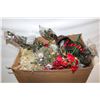 Image 1 : LARGE FLAT OF 50 NEW CHRISTMAS ITEMS. DECORATIONS,