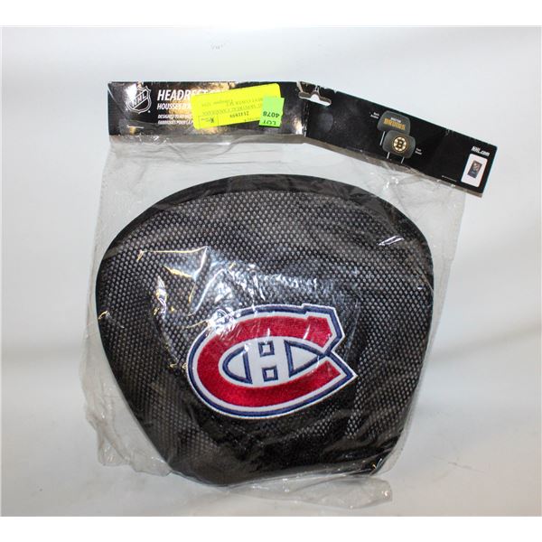 OFFICIAL MONTREAL CANADIANS HEAD REST COVER SET