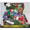 Image 1 : 2 CHRISTMAS FLATS 48 NEW ITEMS/CANDLE/DECORATIONS