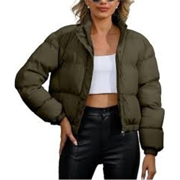 NEW XSYLXGC CROPPED PUFFER JACKET WOMENS XL