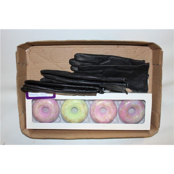 4PK DONUT SHAPED BATHBOMBS + 3 PAIRS