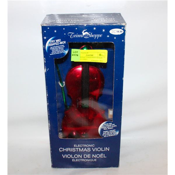 ELECTRONIC CHRISTMAS VIOLIN WORKS COMES