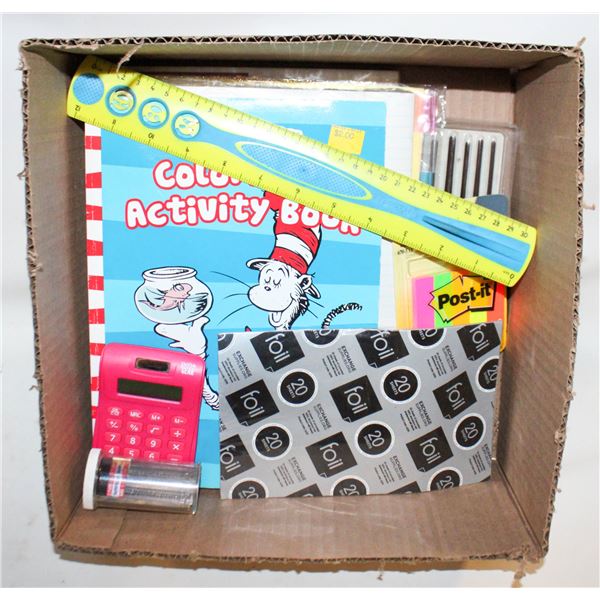 SCHOOL / OFFICE SUPPLIES FLAT NEW