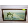 Image 1 : FRAMED PRINT  PRAYER IN THE DESERT