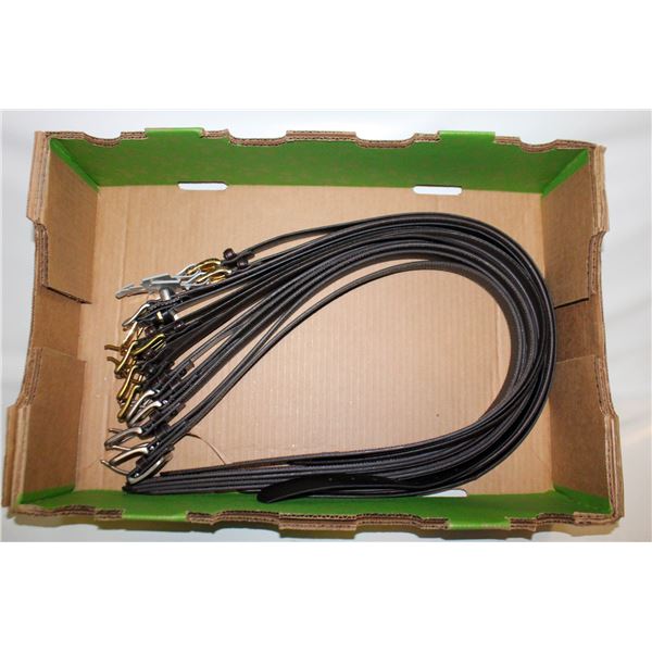 FLAT OF (13) NEW BELTS WITH TAGS