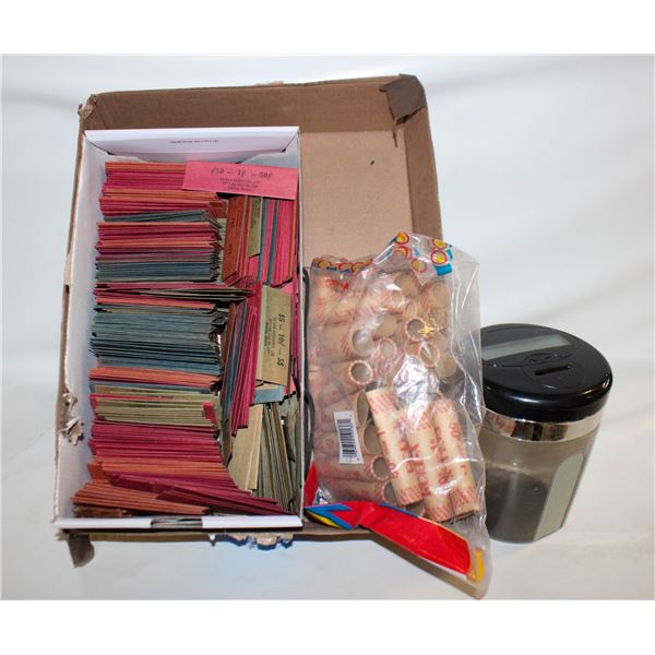 COIN COUNTER AND WRAPPERS