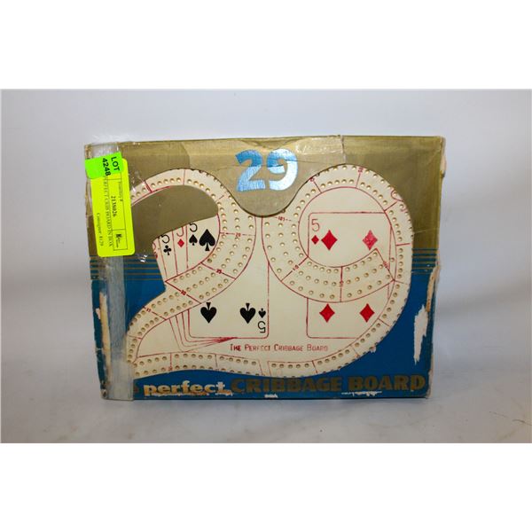 OLD PERFECT CRIB BOARD IN BOX