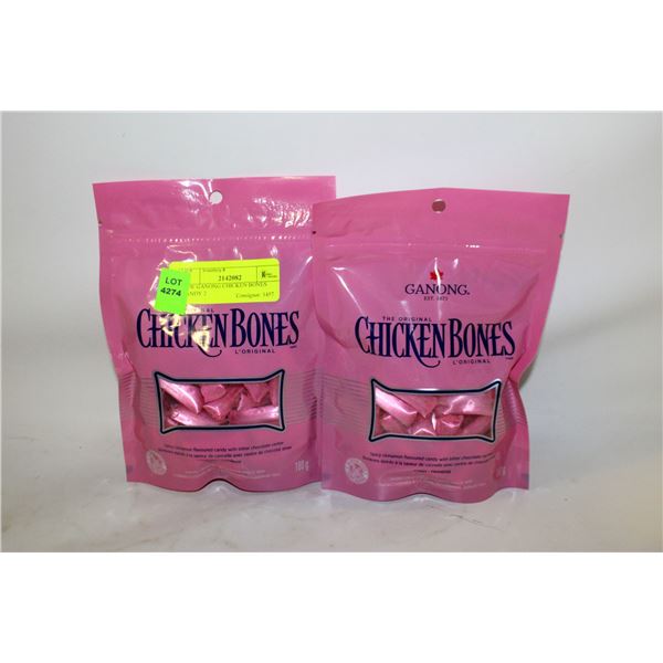 NEW GANONG CHICKEN BONES CANDY 2