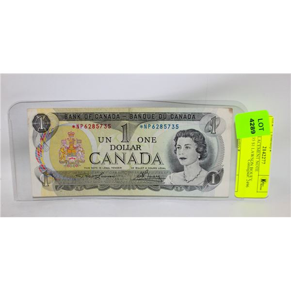 1973 REPLACEMENT NOTE *NP6285735 $1 LAWSON BOUEY