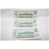 Image 2 : 3 CONSECUTIVE SERIAL #'S $1 UNCIRCULATED BILLS CAN