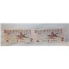 Image 1 : 2 CONSECUTIVE SERIAL #'S $2 UNCIRCULATED BILLS CAN