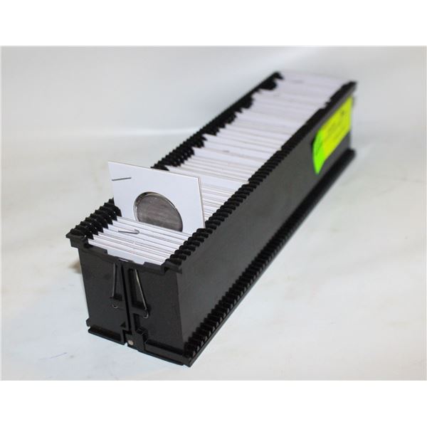 COINS IN 2X2'S SLOTTED TRAY