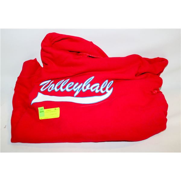 NEW VOLLEYBALL HOODIE RED SIZE XL