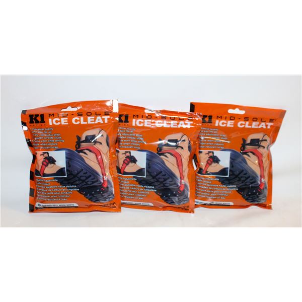 K1 MID-SOLE ICE CLEAT 2 PER PACK 3 PACKAGES