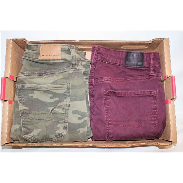 LADIES XS(2) AMERICAN EAGLE JEANS 2 PAIRS
