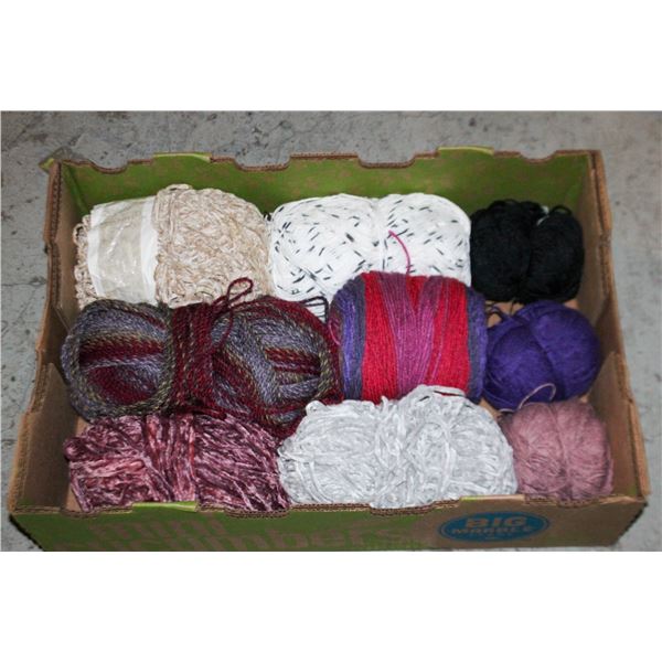 LARGE FLAT OF YARN