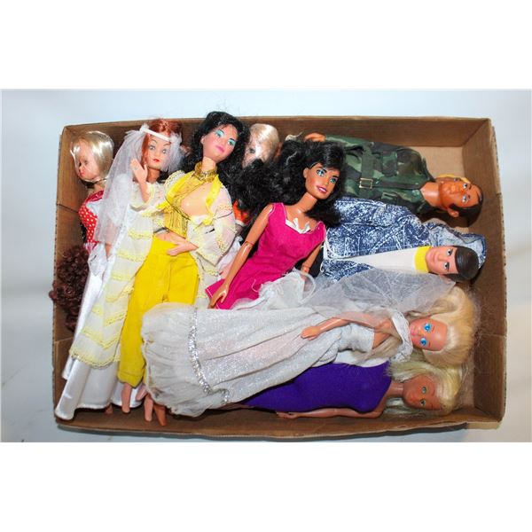 VINTAGE BARBIE/LIKE KIND DOLLS- LOT OF 15