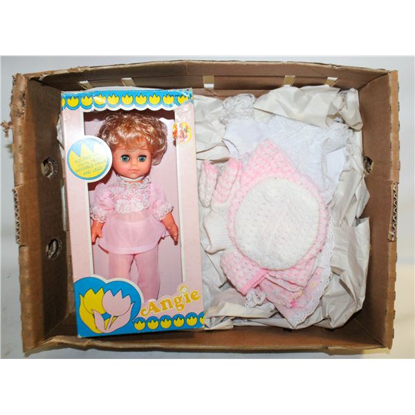 VINTAGE "ANGIE" DOLL NEW IN BOX- HONG KONG- WITH