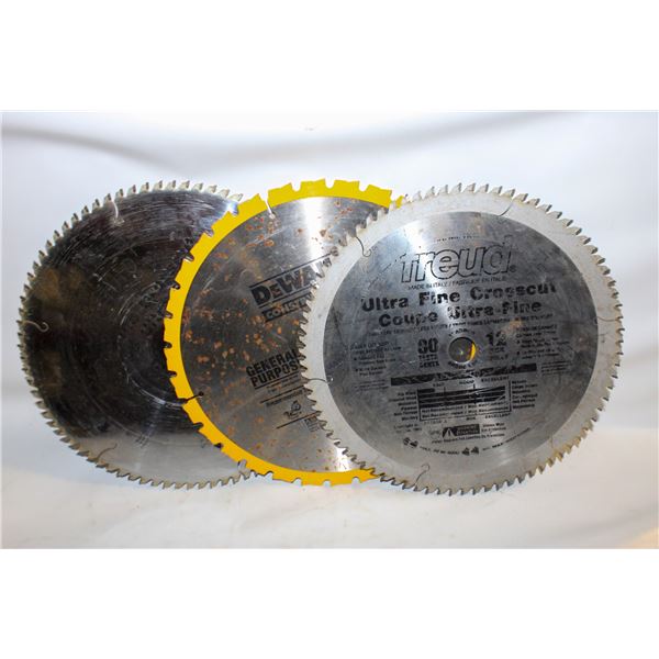 LOT OF 3 - 12  SAW BLADES