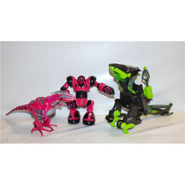 WOWWEE ROBOSAPIAN, ROBORAPTOR & SWITCH