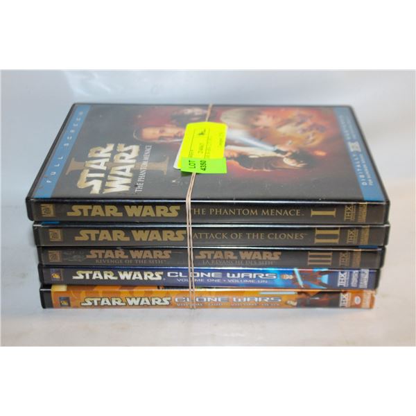 DVD'S- STAR WARS- LOT OF 4