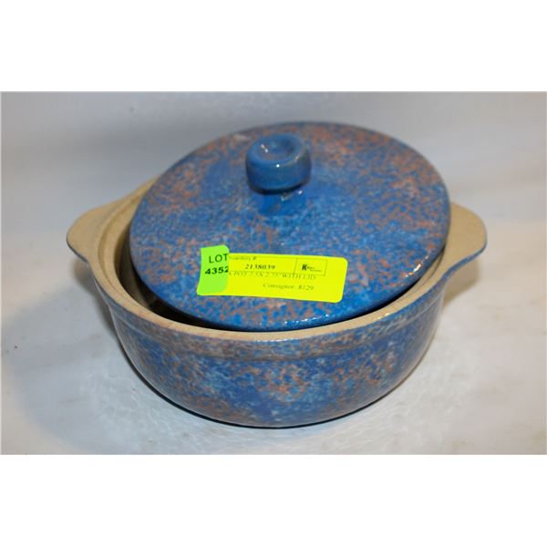MEDALTA POT 7.5X 2.75"WITH LID