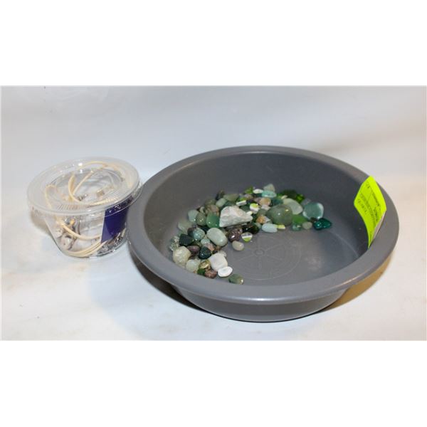 GENUINE GEMSTONES AVENTURINE, QUARTZ,