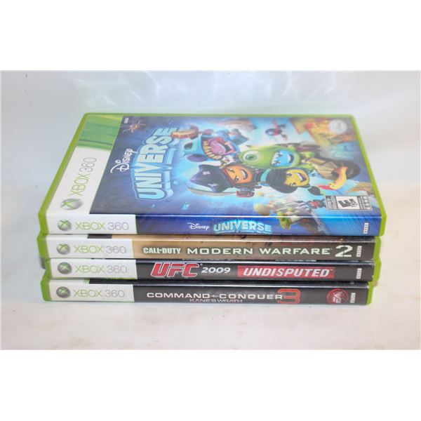 4 XBOX 360 GAMES
