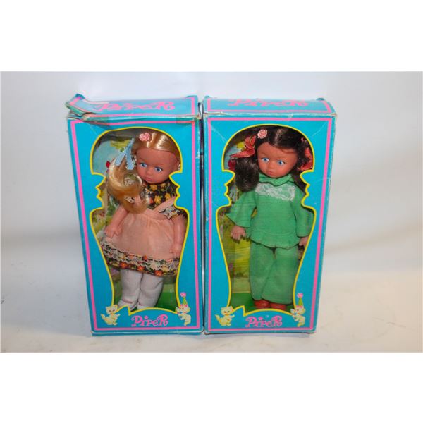 VINTAGE "PIPER DOLLS" NEW IN BOX- HONG KONG-